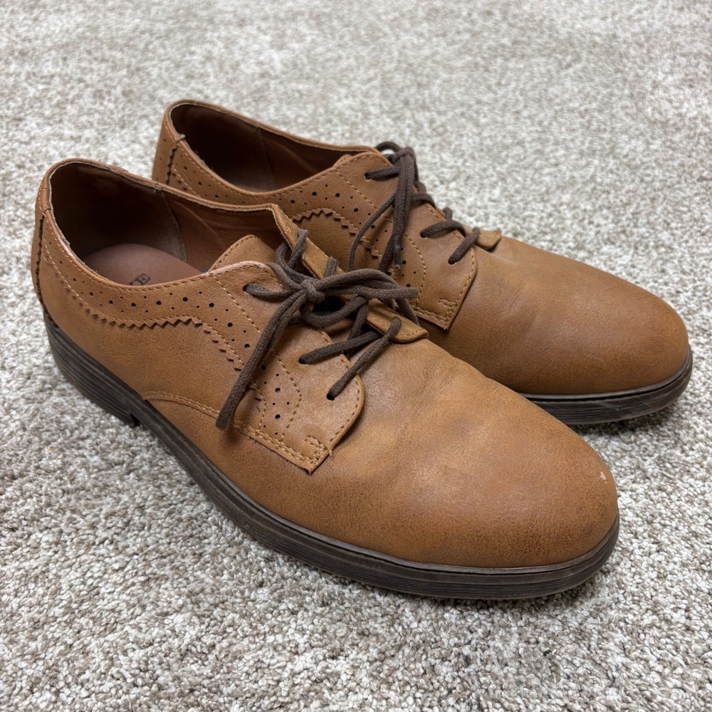 Frye & Co Mens Grant Oxford Shoes Cognac Brown Dress Casual Lace Up Mens Size 10